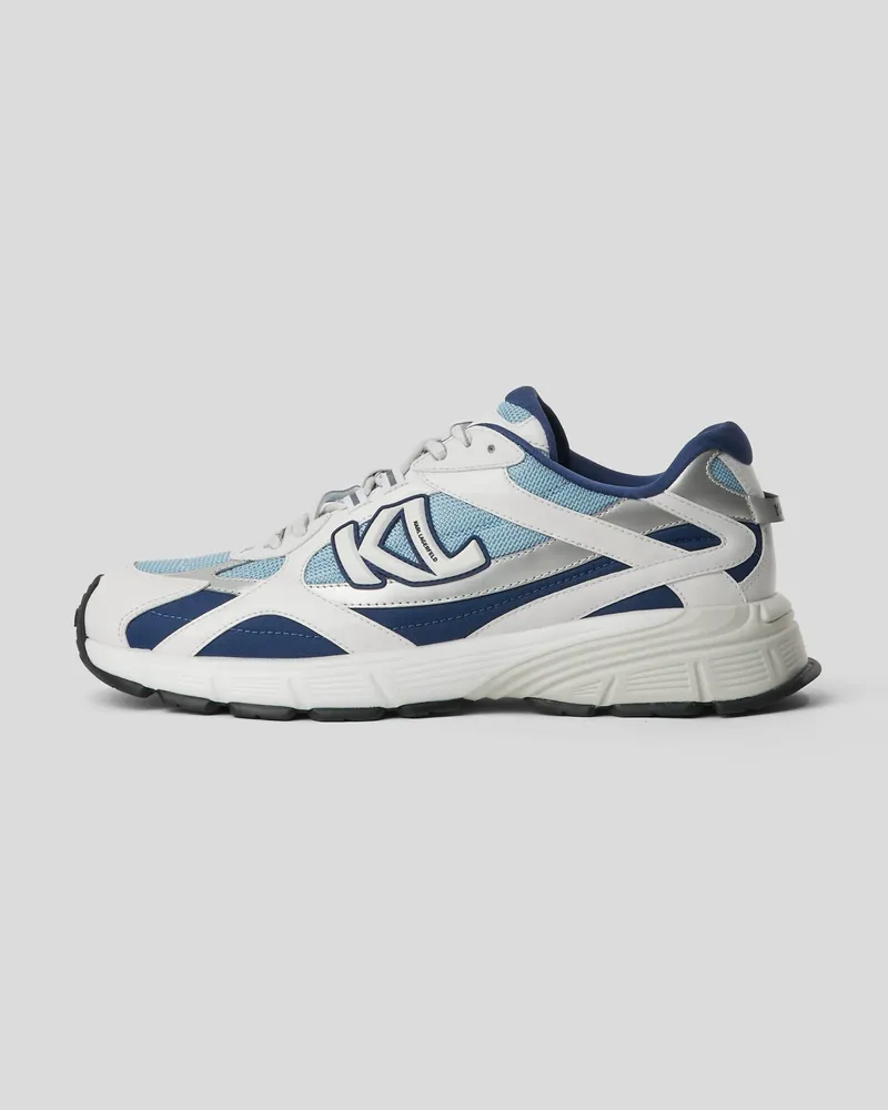 Karl Lagerfeld Orion Monogram Sneakers, Herren, Weiss/blau, Größe Weiss