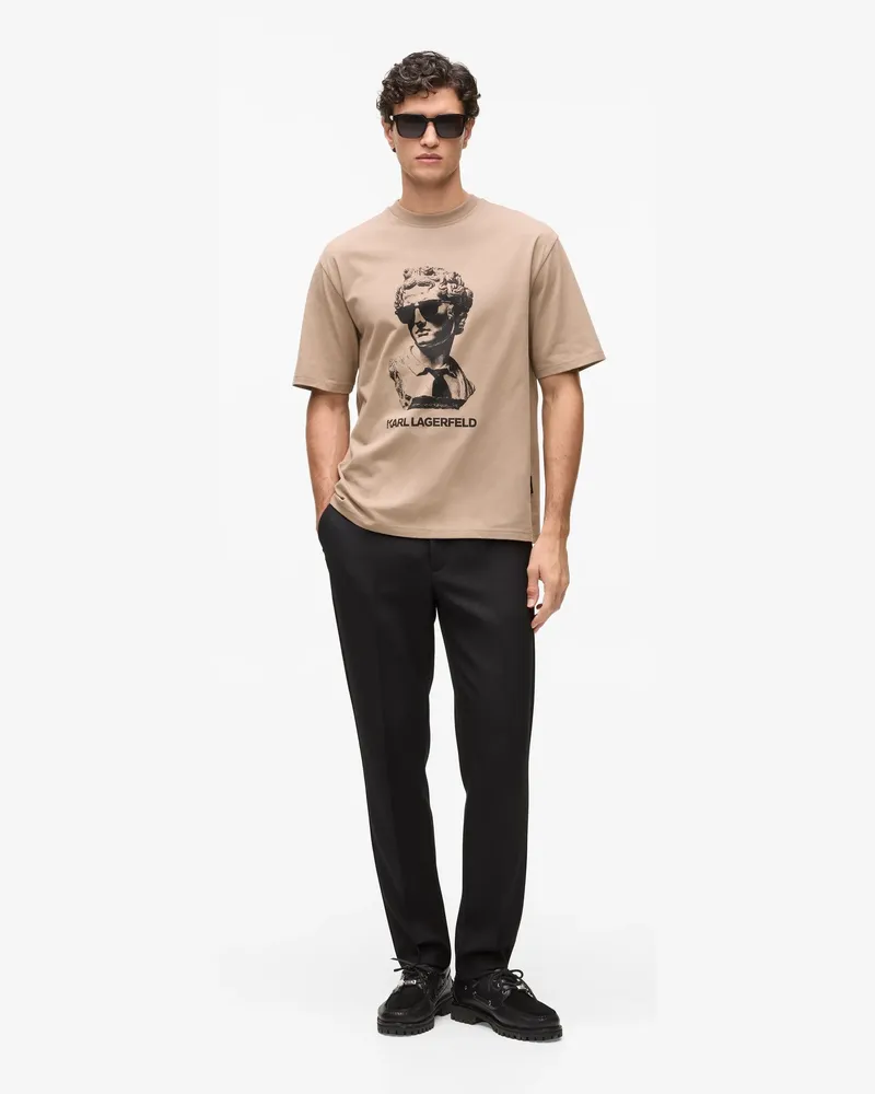 Karl Lagerfeld Chinohose In Slim-fit-passform, Male, Schwarz, Size Black
