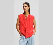 Rüschenbluse, Frau, Hibiskus, Größe