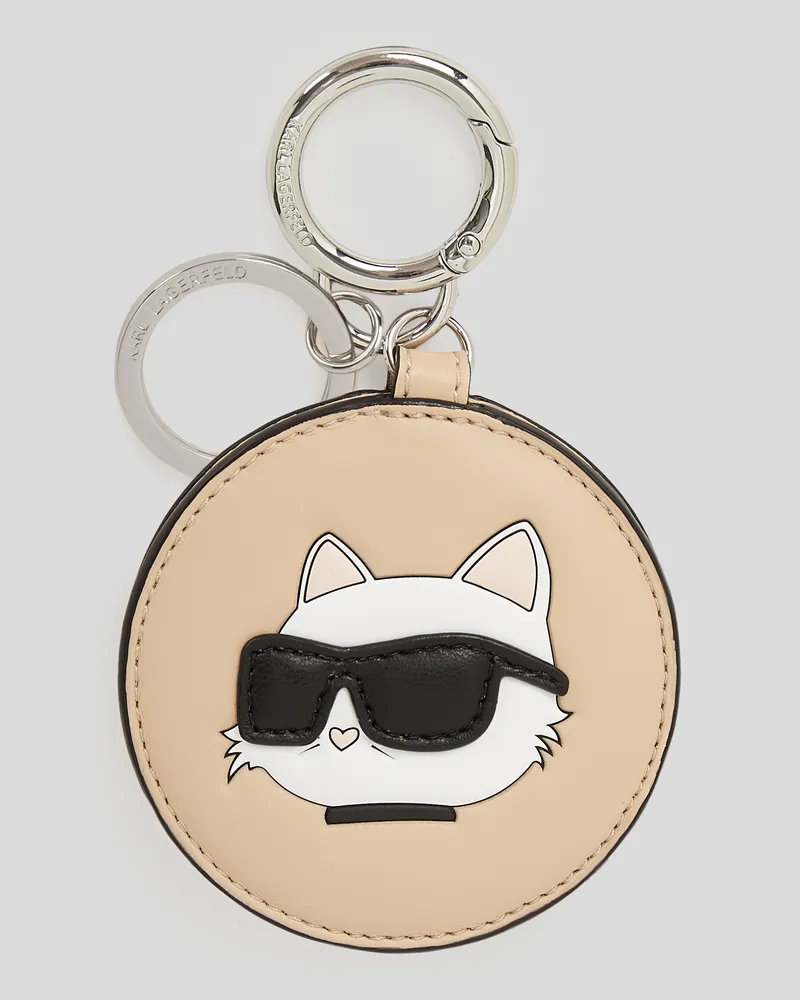 Karl Lagerfeld Ikon spiegel-schlüsselanhänger, Frau, Trench Beige, Größe Trench