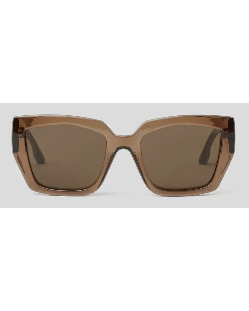 Karl Lagerfeld Sonnenbrille mit Karl-logo, Mann, Braun/beige Braun