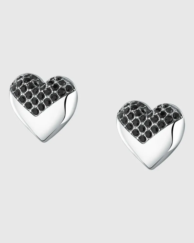 Karl Lagerfeld Herz-ohrstecker, Damen, Silver, Größe Silver