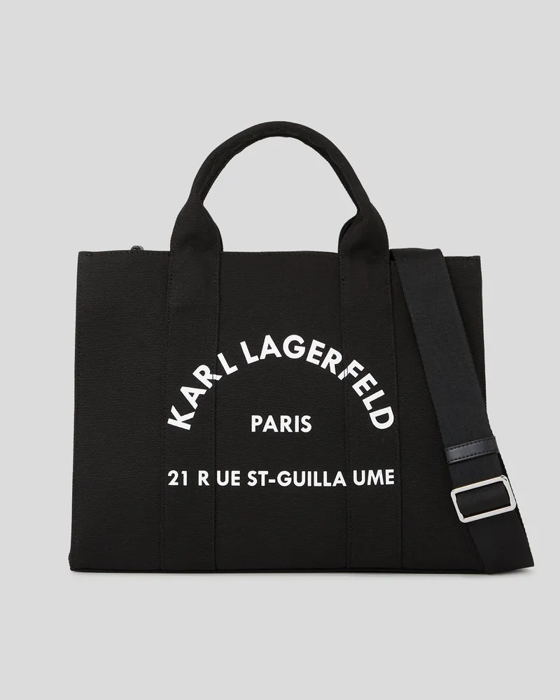 Karl Lagerfeld Rue st-guillaume Kleine Quadratische Tote-bag, Frau, Schwarz, Größe Schwarz