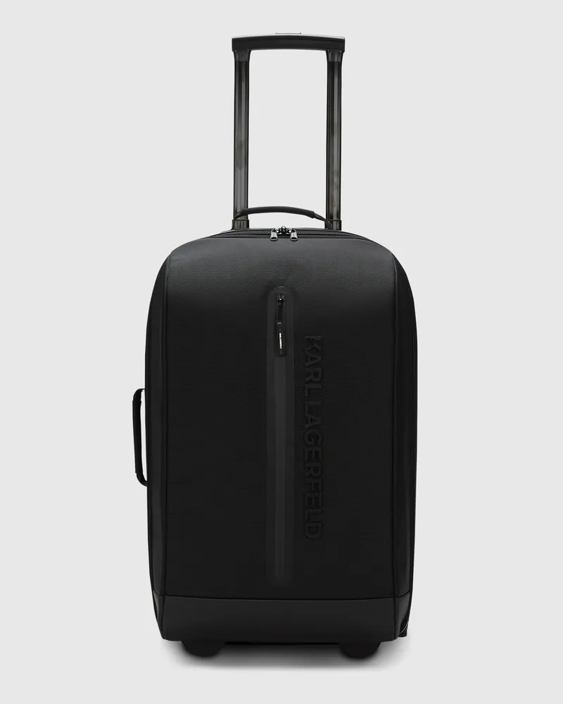 Karl Lagerfeld K/nomad Soft-rollkoffer, Male, Schwarz, Size Black