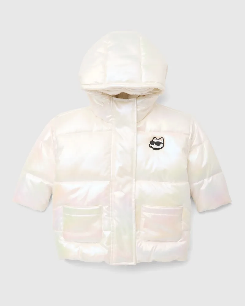 Karl Lagerfeld Ikon Steppjacke Für Mädchen, Weiss, Größe Weiss