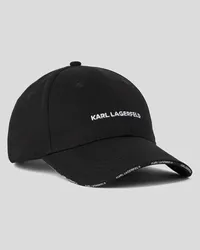 Karl Lagerfeld K/essential kappe mit Logo, Frau, Schwarz Schwarz