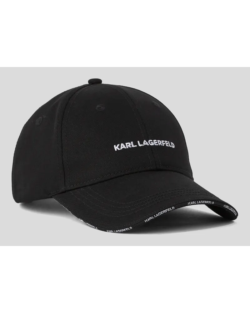 Karl Lagerfeld K/essential kappe mit Logo, Frau, Schwarz Schwarz