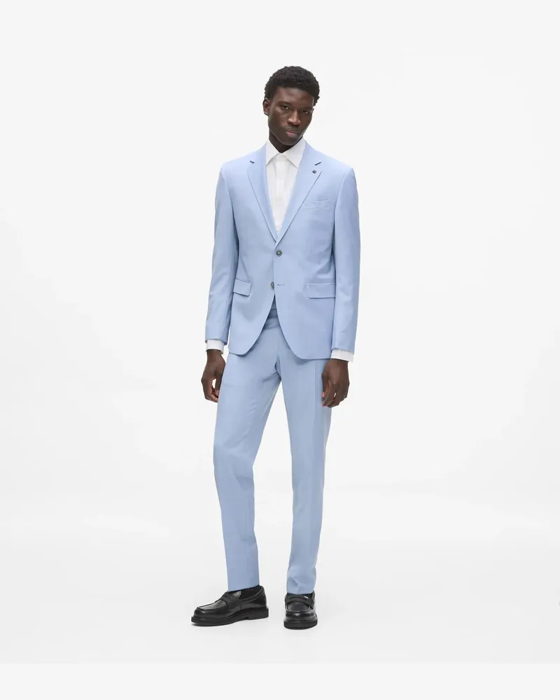 Karl Lagerfeld Modern Geschnittene Hose, Herren, Indigo, Größe Indigo