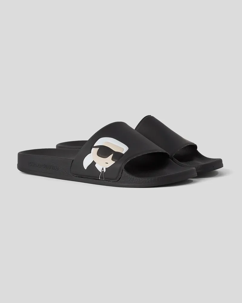 Karl Lagerfeld Karl ikon nft-pantoletten, Frau, Schwarz, Größe Schwarz