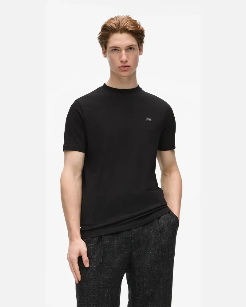 Karl Lagerfeld T-shirt Mit Farbverlauf-logo, Herren, Schwarz, Größe Schwarz