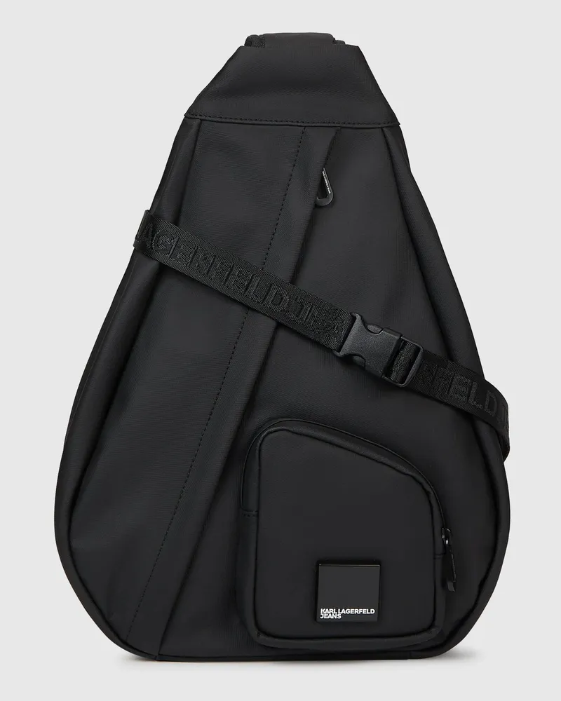 Karl Lagerfeld Venture Schultertasche, Male, Schwarz, Size Black