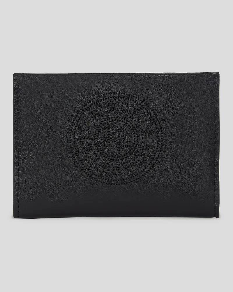 Karl Lagerfeld K/circle Kartenhalter, Frau, Schwarz, Größe Schwarz