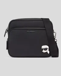 Karl Lagerfeld K/ikonik Kleine Kuriertasche, Mann, Schwarz Schwarz