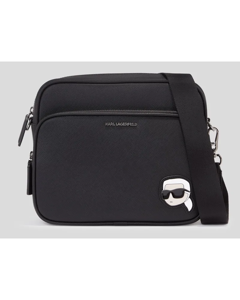 Karl Lagerfeld K/ikonik Kleine Kuriertasche, Mann, Schwarz Schwarz