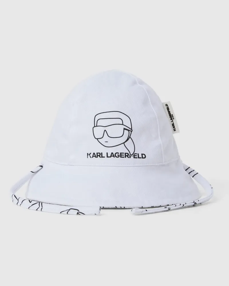 Karl Lagerfeld Ikon Wendbarer Bucket Hat Für Babys, Weiss, Größe Weiss