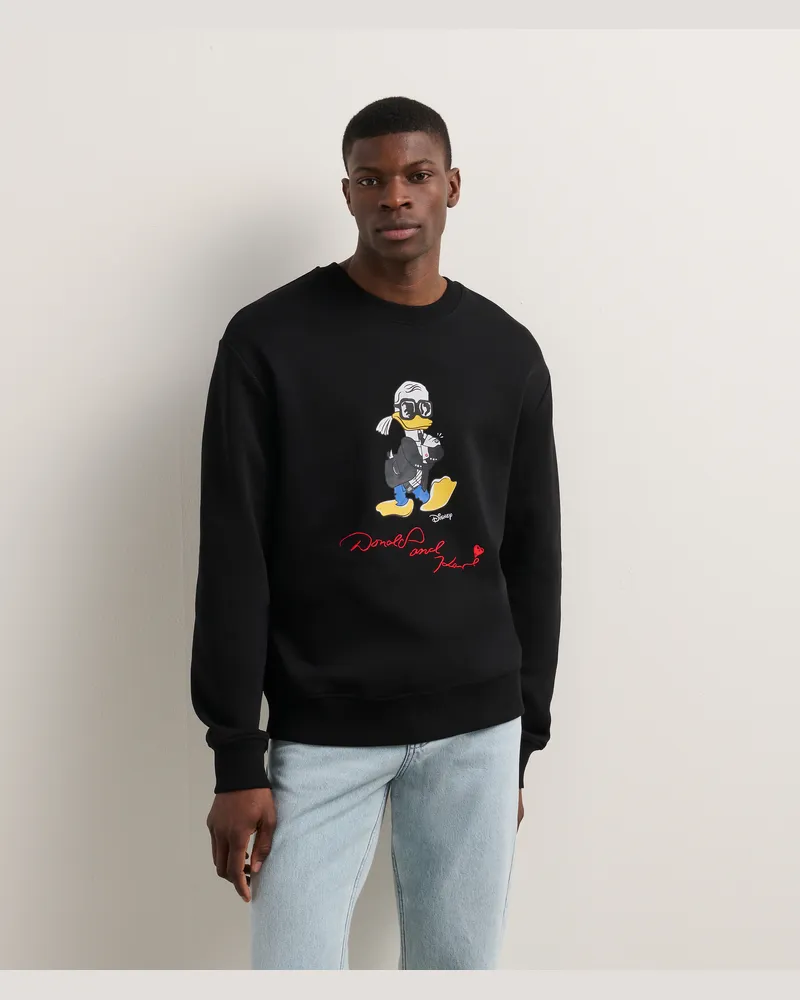 Karl Lagerfeld Disney X Kl Sweatshirt, Mann, Schwarz, Größe Schwarz