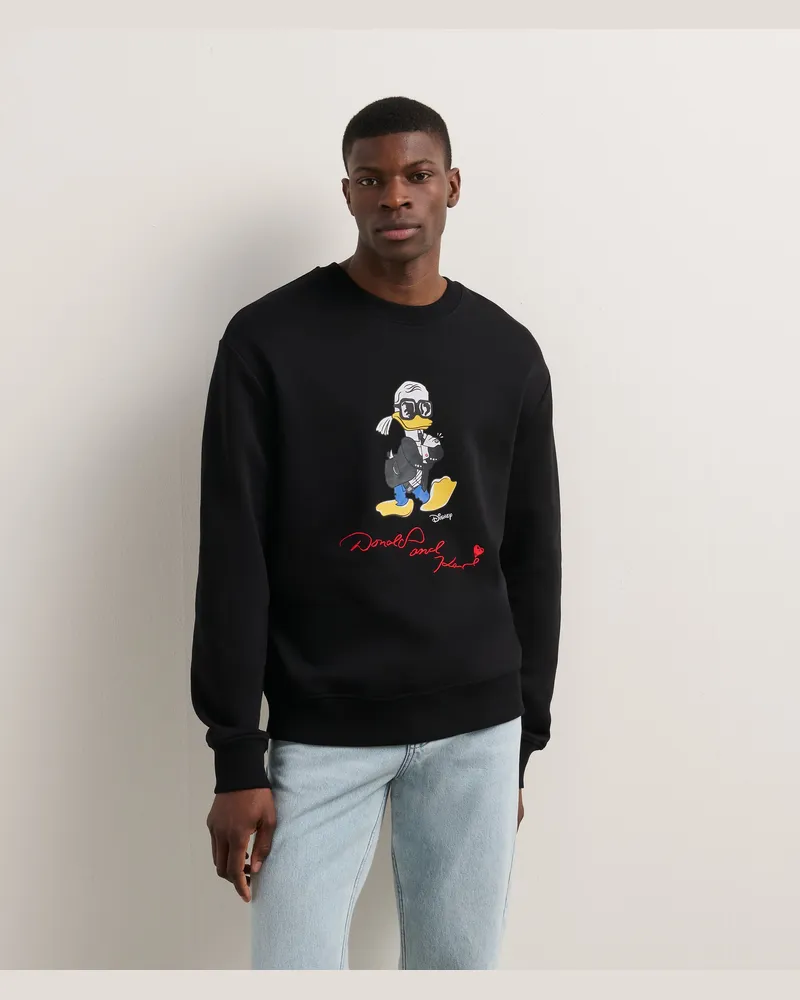 Karl Lagerfeld Disney X Kl Sweatshirt, Herren, Schwarz, Größe Schwarz