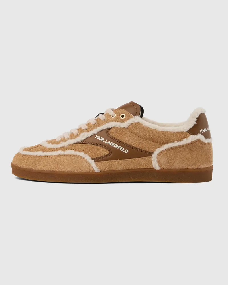 Karl Lagerfeld Kandidate Sneakers Aus Veloursleder, Damen, Braun, Größe Braun