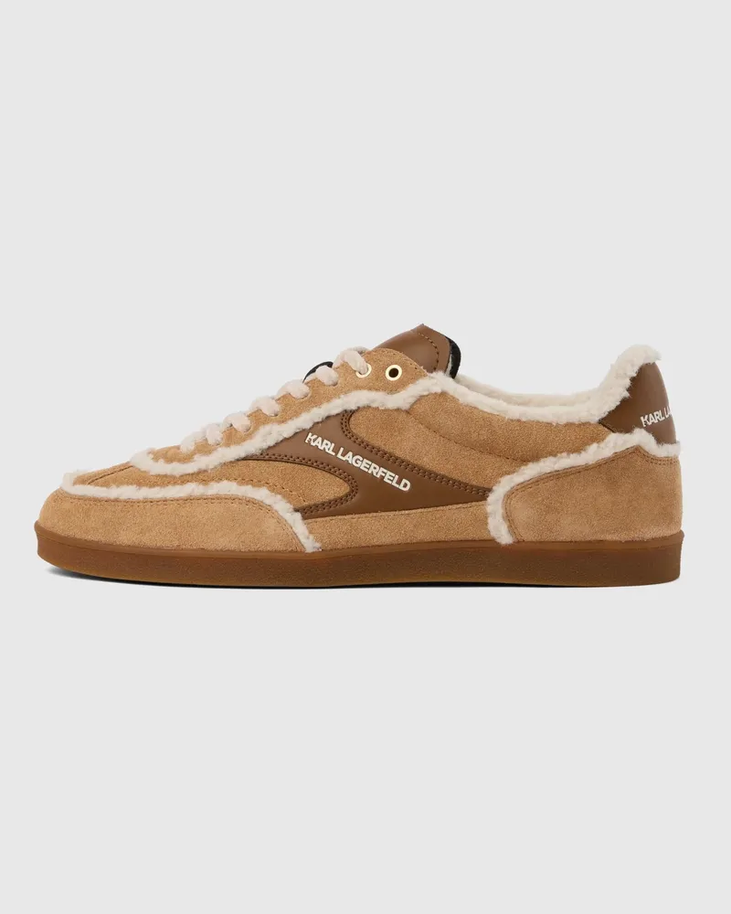 Karl Lagerfeld Kandidate Sneakers Aus Veloursleder, Damen, Braun, Größe Braun