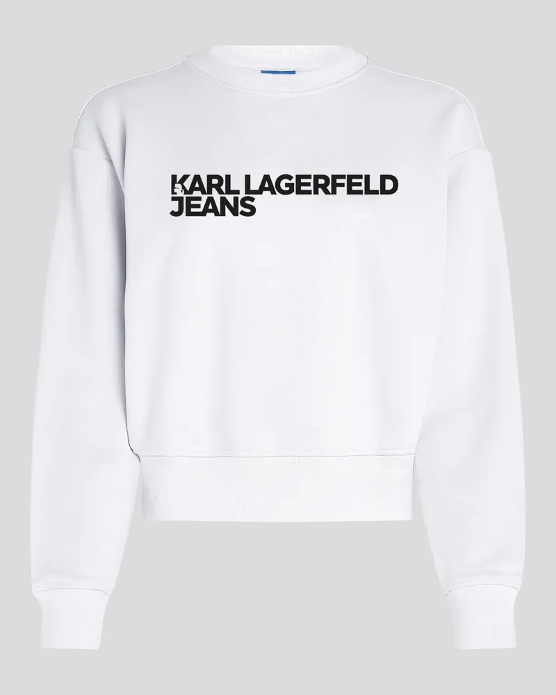 Karl Lagerfeld Sweatshirt Mit Logo, Frau, Weiss, Größe Weiss