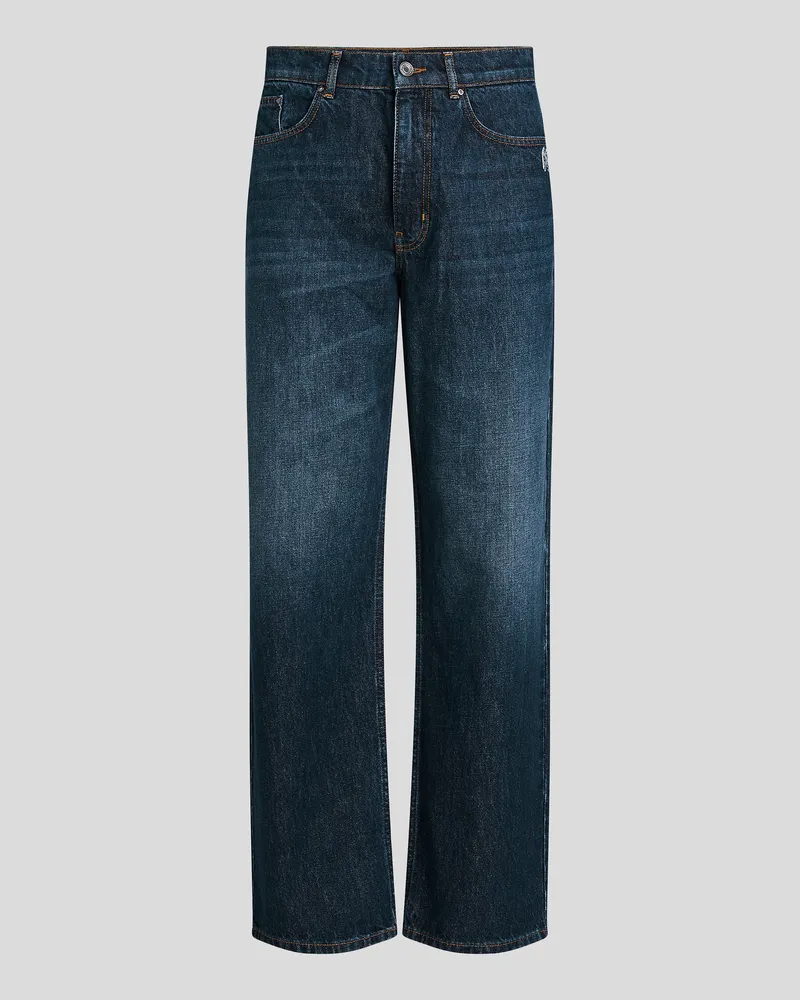 Karl Lagerfeld Monogram Gerade Geschnittene Jeans, Mann, Rinse Blau, Größe Rinse