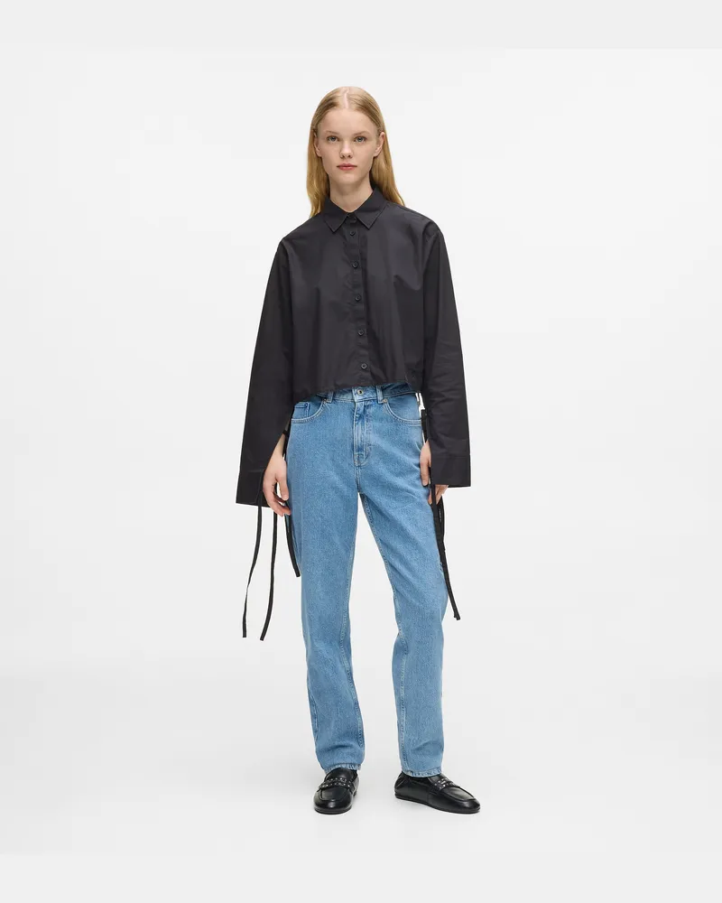 Karl Lagerfeld Mom-jeans, Damen, Grafikfan Bruder Brown, Größe Grafikfan