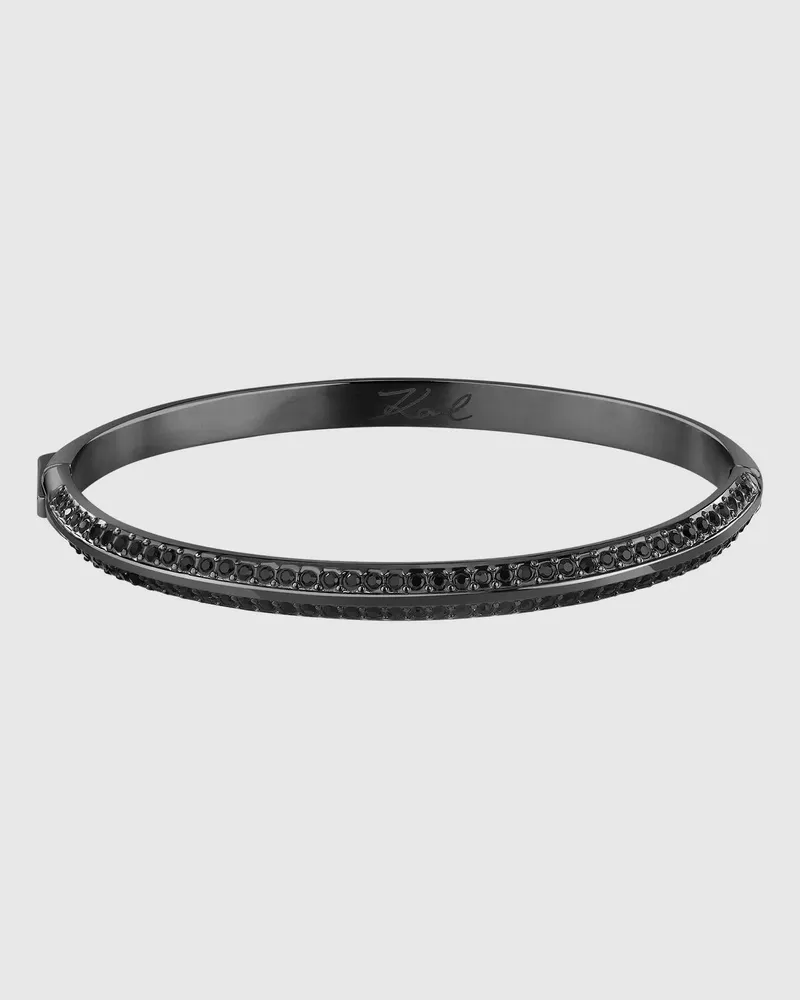 Karl Lagerfeld Gunmetal-kristalle-armband, Damen, Gunmetal, Größe Gunmetal