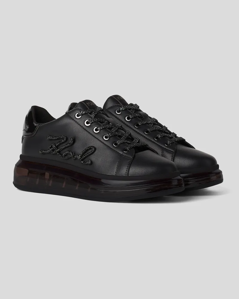 Karl Lagerfeld Exklusive Anakapri sneakersmit Strasssteinen, Frau, Schwarz/Silber, Größe Schwarz