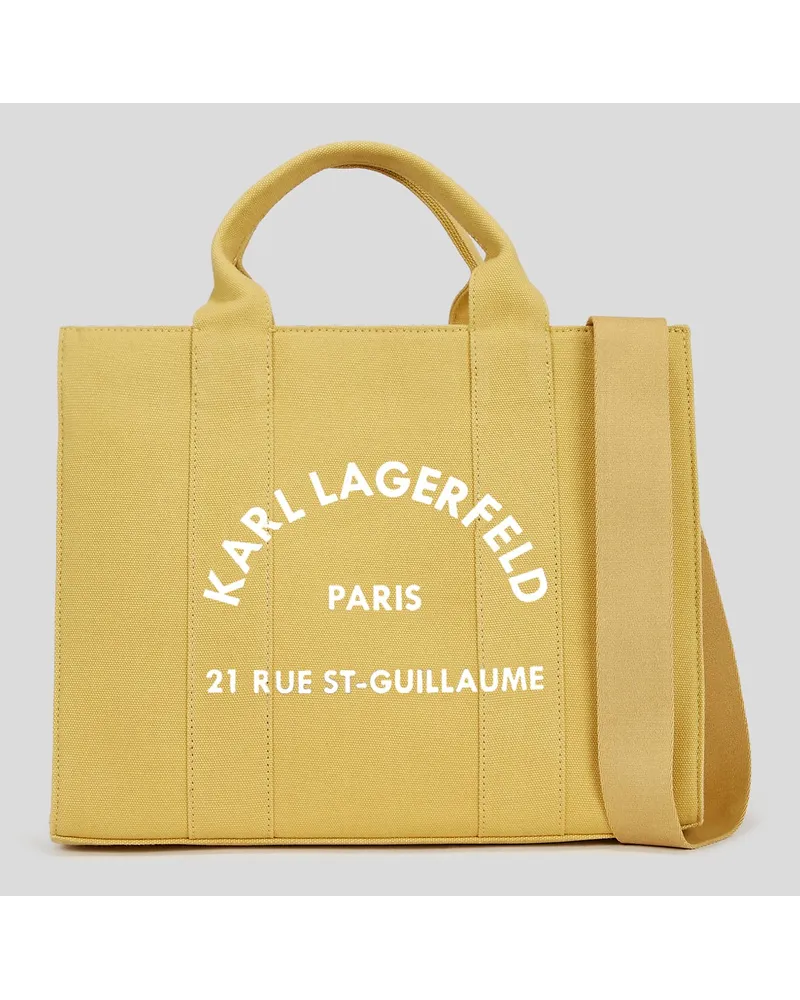 Karl Lagerfeld Rue st-guillaume Kleine Quadratische Tote-bag, Frau, Ocker Ocker