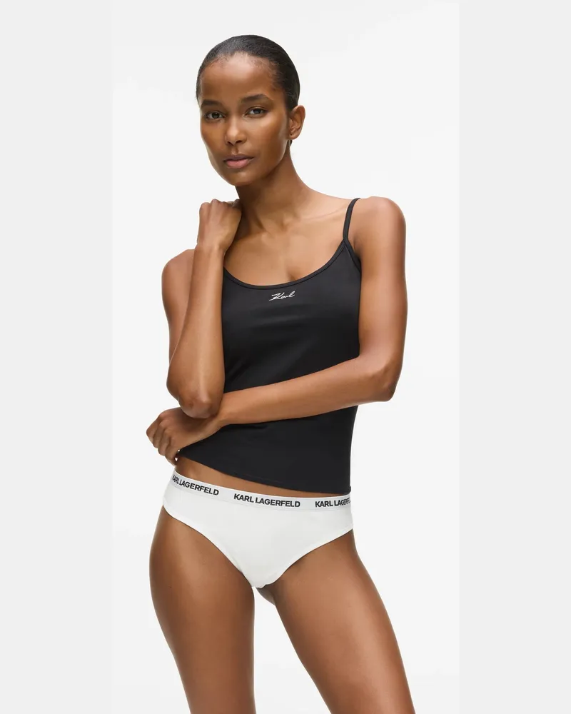 Karl Lagerfeld Tanga Mit Logo – 3er-set, Damen, Weiss, Größe Weiss