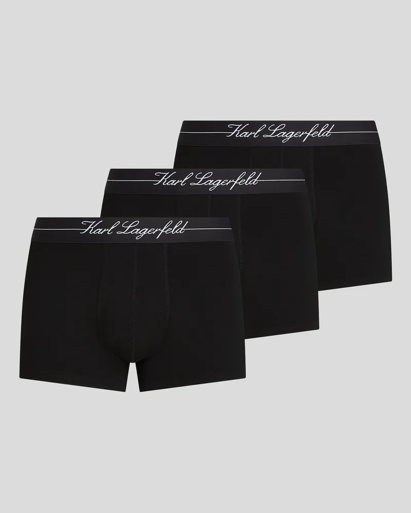 Karl Lagerfeld Hotel Karl Boxershorts – 3er-set, Herren, Schwarz, Größe Schwarz
