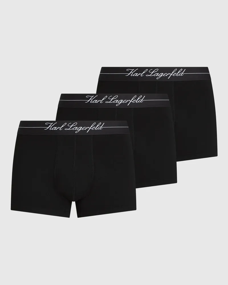 Karl Lagerfeld Hotel Karl Boxershorts – 3er-set, Herren, Schwarz, Größe Schwarz
