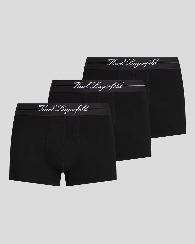 Karl Lagerfeld Hotel karl boxershorts – 3er-set, Mann, Schwarz, Größe Schwarz