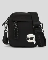 Karl Lagerfeld K/ikonik Crossbody Bag aus Nylon, Mann, Schwarz Schwarz