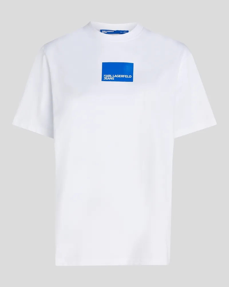 Karl Lagerfeld Kurzärmliges T-shirt, Frau, Weiss, Größe Weiss