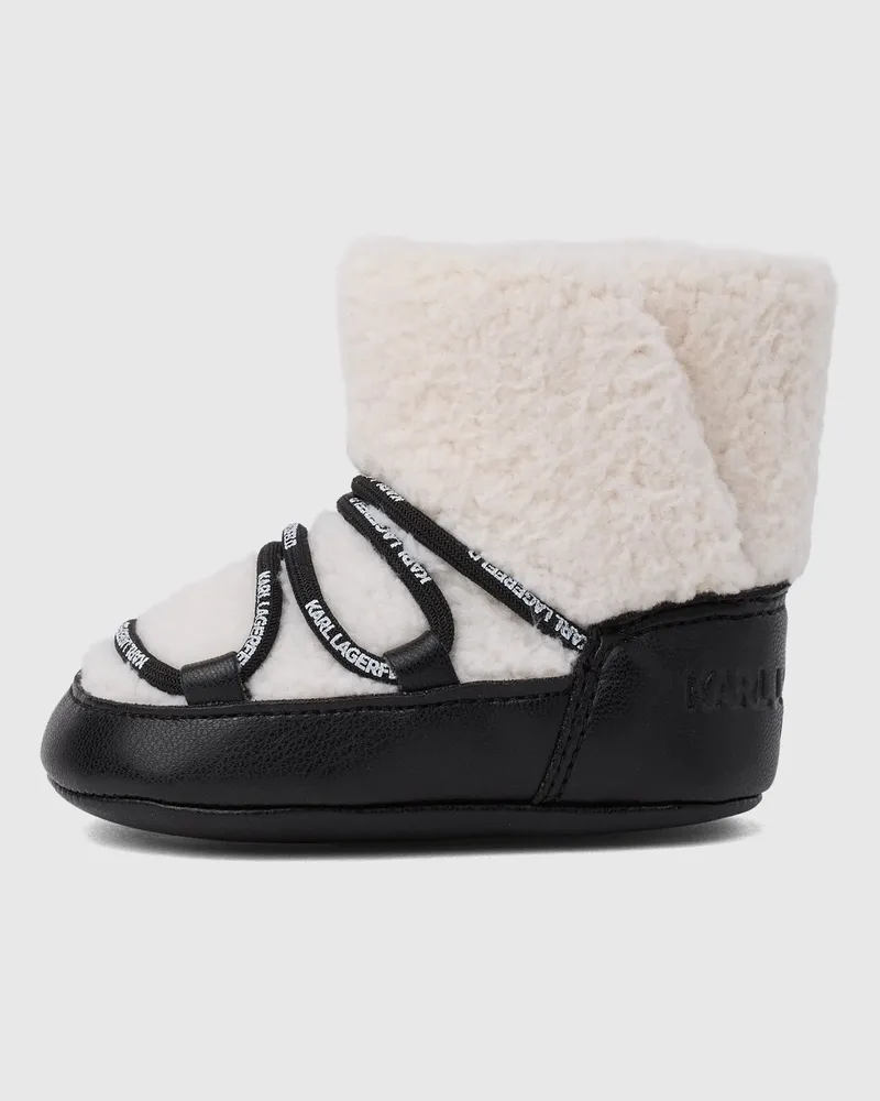 Karl Lagerfeld Stiefelchen Aus Kunstlammfell Für Babys, Schwarz, Größe Schwarz