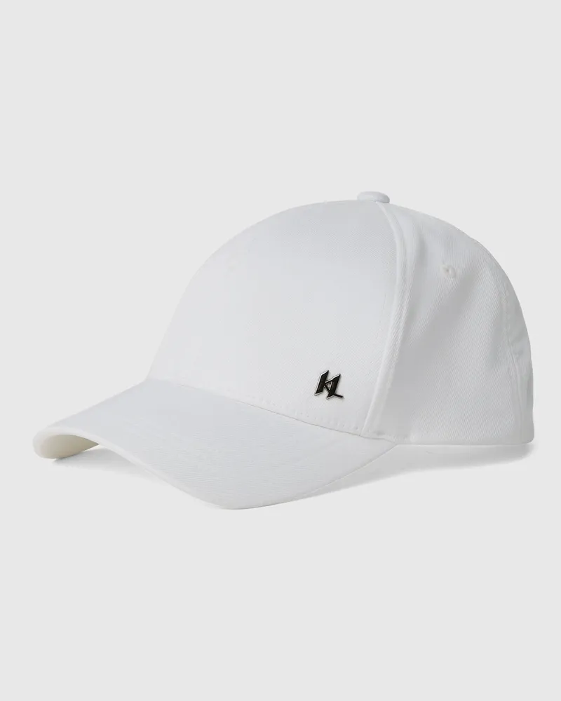 Karl Lagerfeld Baseballkappe Mit Monogramm, Herren, Weiss, Größe Weiss