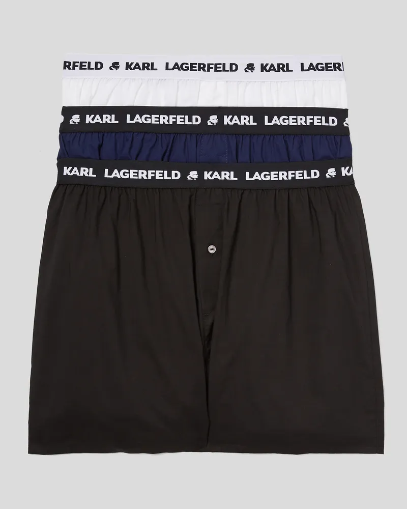 Karl Lagerfeld Web-boxershorts Mit Logo – 3er-pack, Mann, Multi, Größe Multi