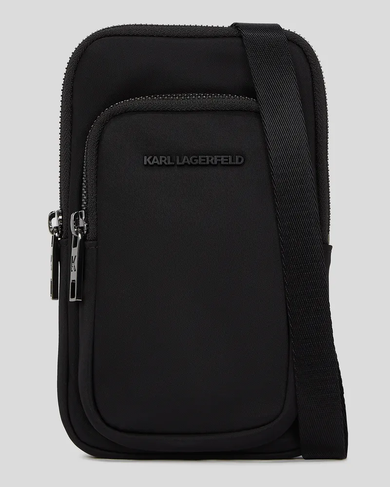 Karl Lagerfeld K/essential Beutel Aus Nylon, Mann, Schwarz, Größe Schwarz