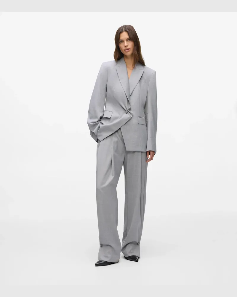Karl Lagerfeld Maßgeschneiderte Hosen Mit Durchbrochenem Detail, Female, Mittelgrau-melange, Size Grey