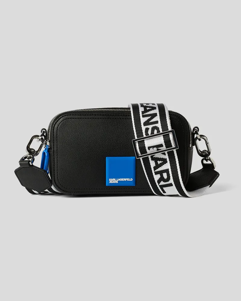 Karl Lagerfeld Klj kameratasche mit Box-logo, Mann, Schwarz