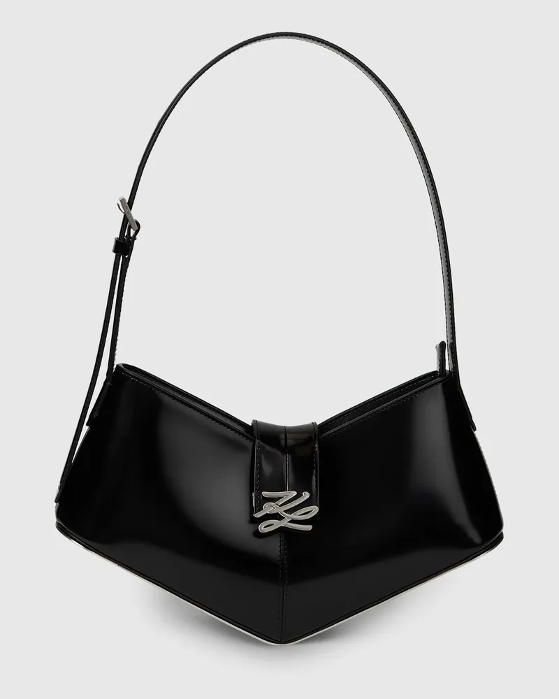 Karl Lagerfeld K/studio Autograph Schultertasche, Female, Schwarz-nickel, Size Black