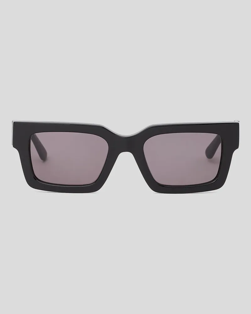 Karl Lagerfeld Sonnenbrille Mit Autogramm, Mann, Schwarz, Größe Schwarz