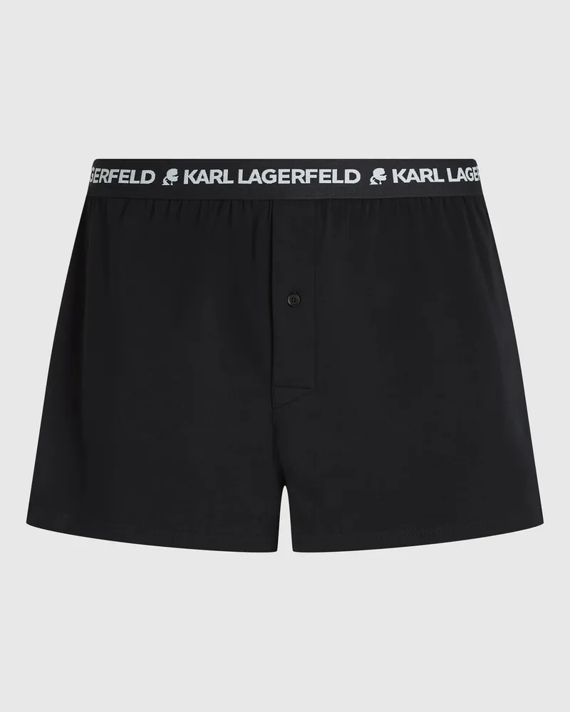Karl Lagerfeld Jerseyboxershorts – 3er-set, Herren, Schwarz, Größe Schwarz