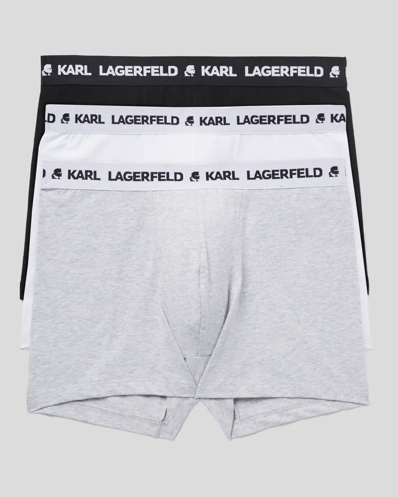 Karl Lagerfeld Monochrome Boxershorts Mit Logo – 3er-pack, Mann, Multi, Größe Multi