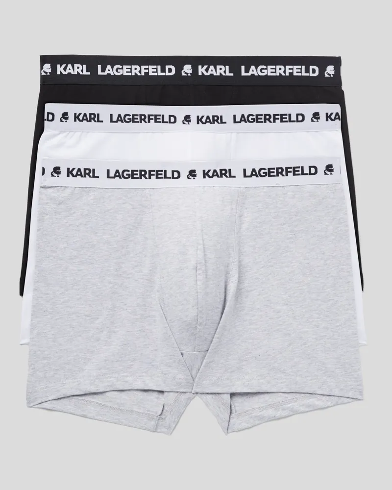 Karl Lagerfeld Monochrome Boxershorts Mit Logo – 3er-pack, Herren, Multi, Größe Multi