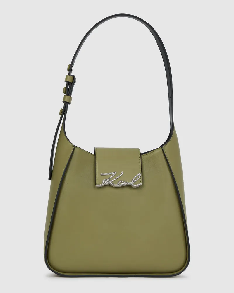 Karl Lagerfeld K/signature Hobo-tasche, Damen, Begonien-chili-cannoli, Größe Begonien-chili-cannoli