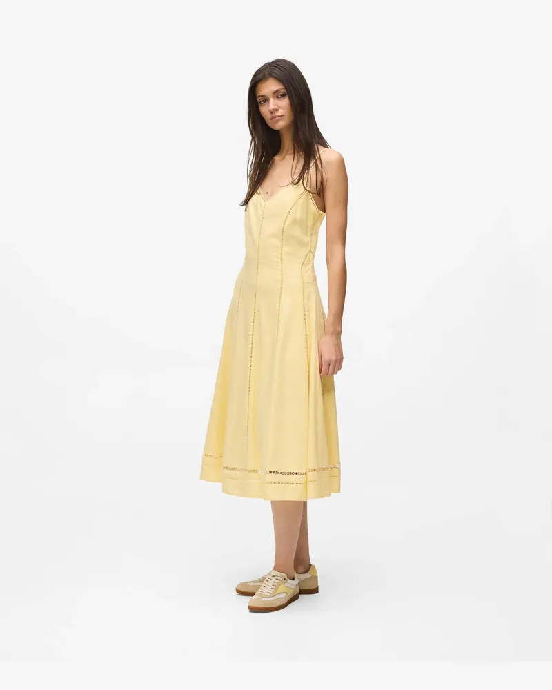 Karl Lagerfeld Kleid Mit Cut-out-stickerei, Damen, Patch-logo, Größe: 48 Patch-logo