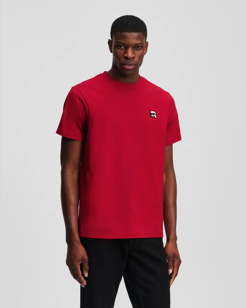 Karl Lagerfeld Ikon T-shirt, Mann, Scarl Sage, Größe Scarl