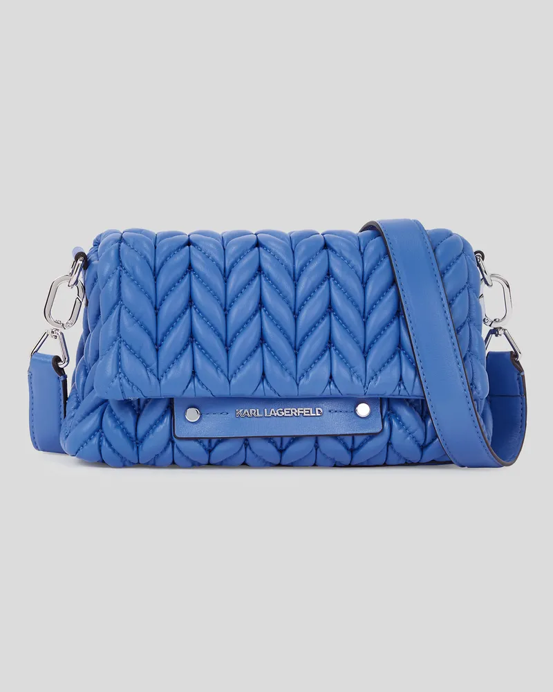 Karl Lagerfeld K/weave Umhängetasche, Frau, Ultramarinblau, Größe Ultramarinblau